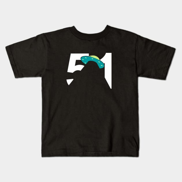 51 Lights Kids T-Shirt by D3VIANT